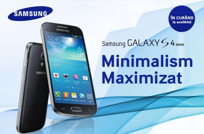 Samsung Galaxy S4 Mini disponibil la precomandă pe evoMag.ro