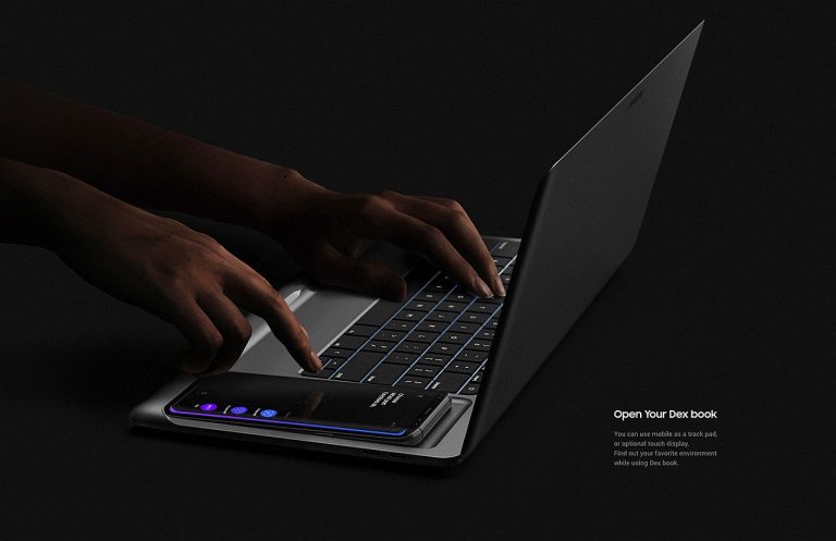 Samsung Dex Book este un concept interesant de laptop, cu rol de dock pentru Galaxy Note 8
