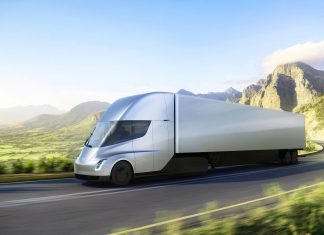 Firma de curierat UPS comandă 125 camioane electrice Tesla Semi; livrările încep din 2019 Tesla Semi