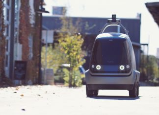 Nuro este un vehicul autonom care livrează colete pe distanțe scurte; vine sub formă de prototip momentan Nuro