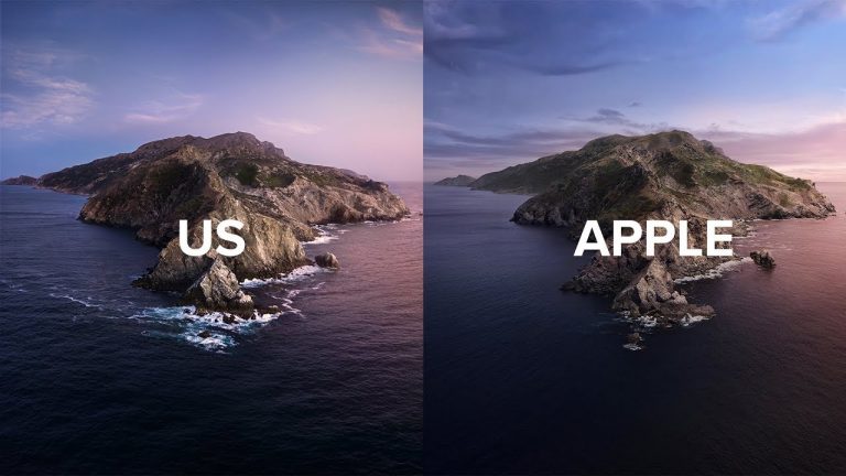 3 prieteni au recreat wallpaper-ul fascinant din macOS Catalina