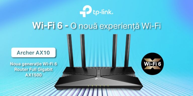 Archer AX10 este cel mai accesibil router dual-band Gigabit cu Wi-Fi 6 din portofoliul TP-Link