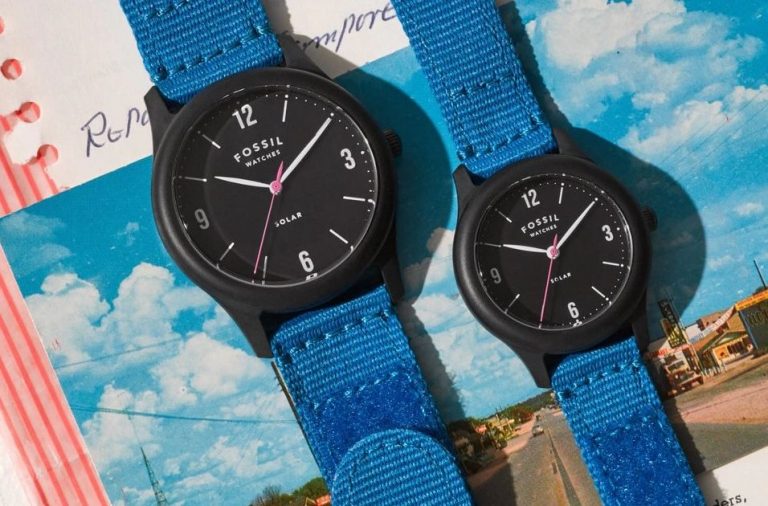 Fossil Solar este un ceas cu încărcare solară şi corp din bio plastic