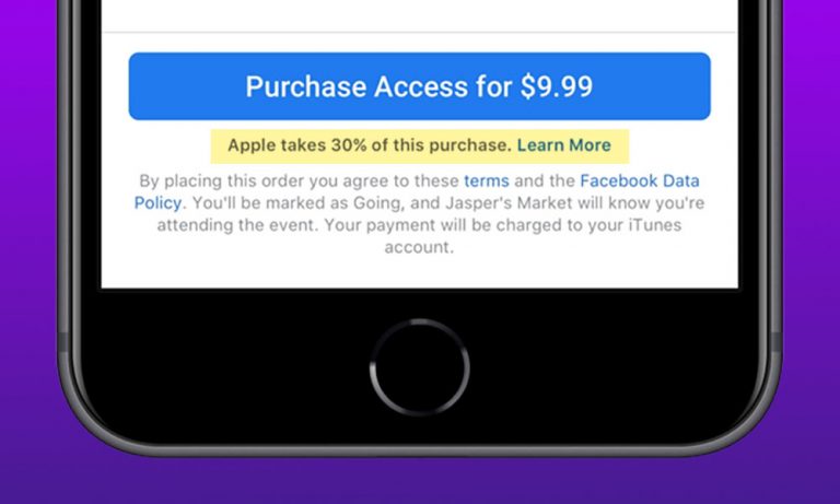 Facebook trollează Apple cu un mesaj legat de lăcomia firmei, are aplicaţia interzisă parţial