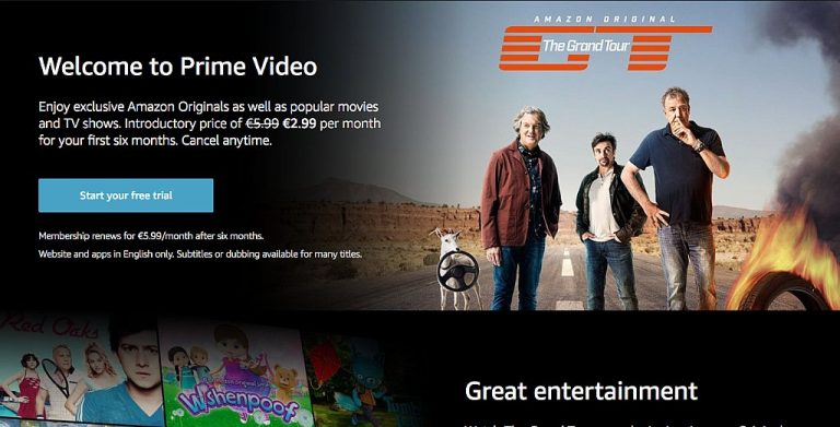 Amazon scade preţul pentru Prime Video în România cu 50% dacă plăteşti cu un card în lei