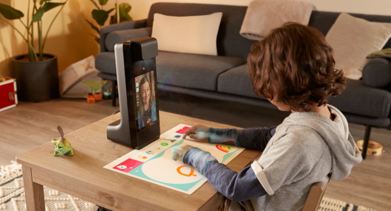 Amazon Glow is a combination of an interactive children's projector and a video call camera thumbnail