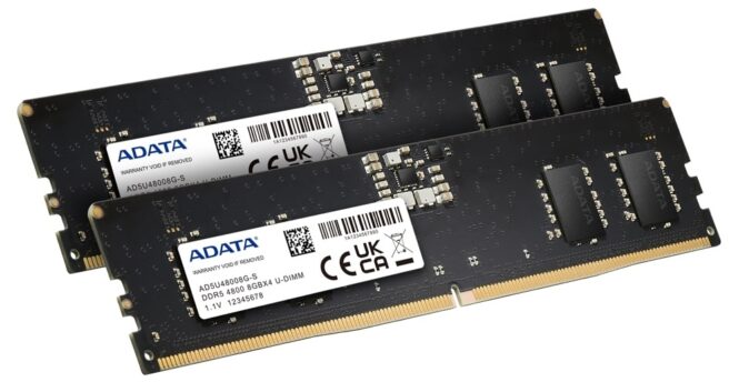 ADATA launches DDR5-4800 memory cards, compatible with motherboards from the most famous manufacturers