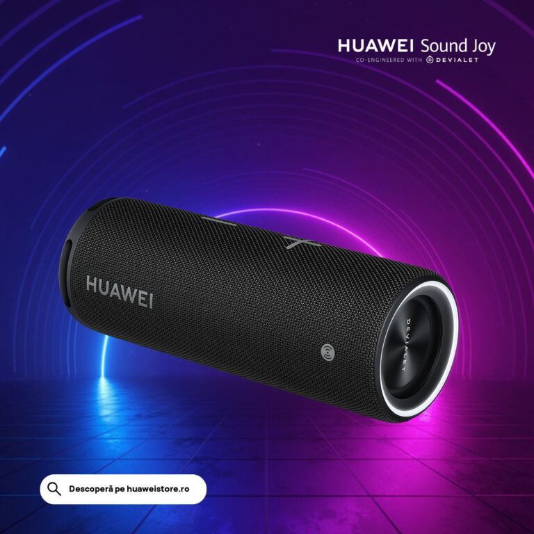 Huawei anunţă Sound Joy, prima boxă portabilă inteligentă a companiei, proiectată alături de Devialet